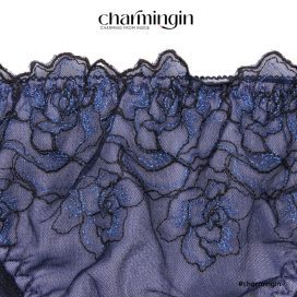 Quần lót dệt kim mềm mịn ren lưới hoa hồng thời trang size M, L - QLDK0013
