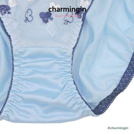 Quần lót dệt kim họa tiết lá bài lưng bèo co giãn size M, L - QLDK0023