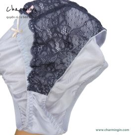 [CÓ SIZE LỚN] Quần lót dệt kim ren trước mềm mịn size M, LL, 3L, 4L, 5L - QLDK0030