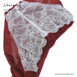 [CÓ SIZE LỚN] Quần lót dệt kim ren trước mềm mịn size M, LL, 3L, 4L, 5L - QLDK0030