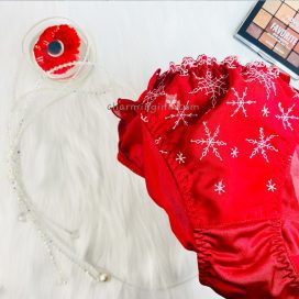 Quần lót dệt kim nơ hoa tuyết lưng co giãn size M - QLDK0035