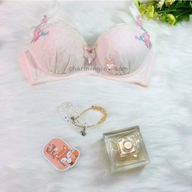 Bộ lót công chúa cotton dễ thương size B75 - BL0002