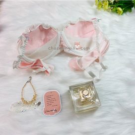 Bộ lót công chúa cotton dễ thương size B75 - BL0002