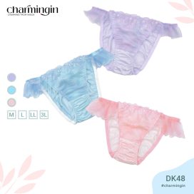 [FORM RỘNG] Quần lót dệt kim thời trang màu pastel lưng voan co giãn size M, L, 3L, 4L - QLDK0048