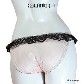 Quần lót dệt kim ren nơ lưng co giãn size M, L - QLDK0050