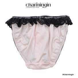 Quần lót dệt kim ren nơ lưng co giãn size M, L - QLDK0050