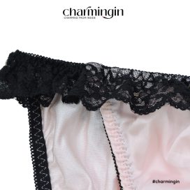 Quần lót dệt kim ren nơ lưng co giãn size M, L - QLDK0050