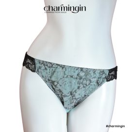 Quần lót dệt kim họa tiết hoa lưng co giãn sang trọng size M, L - QLDK0055