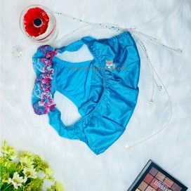 Quần lót dệt kim lưng bèo họa tiết hoa size M, L - QLDK0057