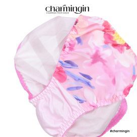 Quần lót dệt kim dây hông phối voan hoa dễ thương size M - QLDK0084