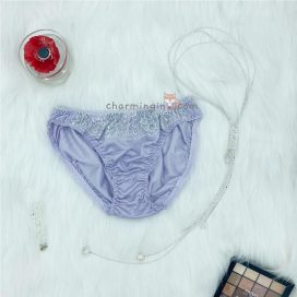 Quần lót dệt kim ren hoa tinh tế size M, L - QLDK0085