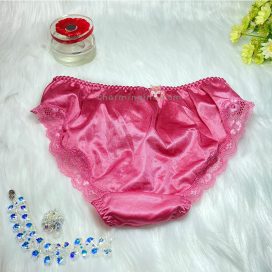 Quần lót dệt kim mềm mịn thêu ren tinh tế không hằn mông size M, L - QLDK0089