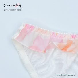 [SIZE LỚN] Quần lót dệt kim phối voan thời trang dây lưng co giãn size 5L, 6L, 7L - QLDK0092