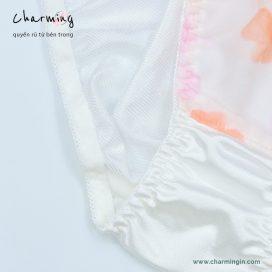 [SIZE LỚN] Quần lót dệt kim phối voan thời trang dây lưng co giãn size 5L, 6L, 7L - QLDK0092