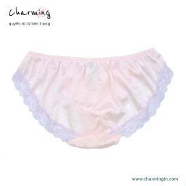 Quần lót dệt kim mềm mịn viền ren tinh tế không hằn mông size M, L - QLDK0093