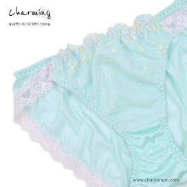 Quần lót dệt kim mềm mịn viền ren tinh tế không hằn mông size M, L - QLDK0093