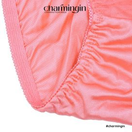 Quần lót dệt kim phối ren nơ thời trang xinh xắn dây lưng co giãn  size M - QLDK0095