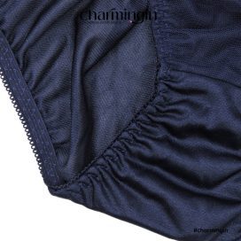 Quần lót dệt kim phối ren nơ thời trang xinh xắn dây lưng co giãn  size M - QLDK0095