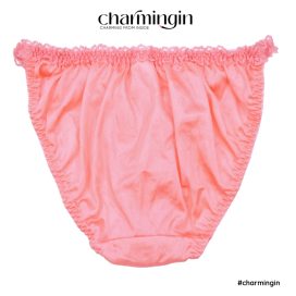 Quần lót dệt kim phối ren nơ thời trang xinh xắn dây lưng co giãn  size M - QLDK0095
