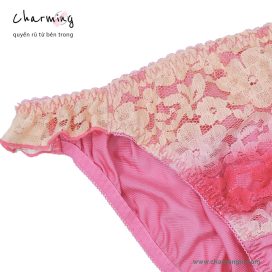 Quần lót dệt kim mềm mịn phối ren thời trang dây lưng co giãn  size M, L - QLDK0097