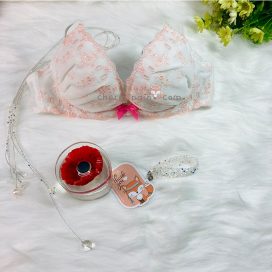 Bộ lót dệt kim ren cao cấp size B75 - BL0006