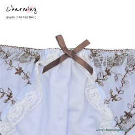 Quần lót dệt kim siêu mềm mịn phối ren thời trang size M, L, LL, 3L - QLDK0098