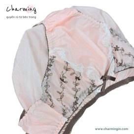 Quần lót dệt kim siêu mềm mịn phối ren thời trang size M, L, LL, 3L - QLDK0098