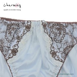Quần lót dệt kim siêu mềm mịn phối ren thời trang size M, L, LL, 3L - QLDK0098
