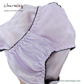 Quần lót dệt kim mềm mịn phối ren thời trang size M - QLDK0099