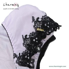 Quần lót dệt kim mềm mịn phối ren thời trang size M - QLDK0099