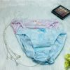 Quần lót dệt kim thêu hoa văn tinh tế size M - QLDK0102