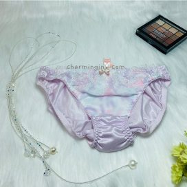 Quần lót dệt kim thêu hoa văn tinh tế size M - QLDK0102