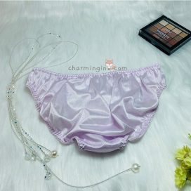 Quần lót dệt kim thêu hoa văn tinh tế size M - QLDK0102