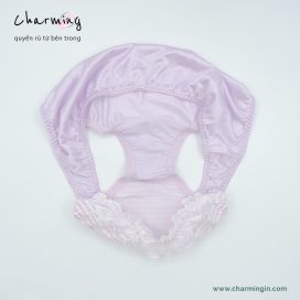 Quần lót dệt kim voan ren dễ thương size lớn 5L, 6L - QLDK0103