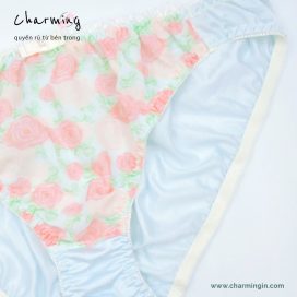 [SIZE LỚN] Quần lót dệt kim voan hoa hồng dễ thương size 5L - QLDK0108