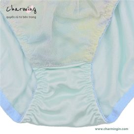[CÓ SIZE LỚN] Quần lót dệt kim phối ren lưới mềm mịn size M, L, LL, 3L, 4L, 5L - QLDK0112