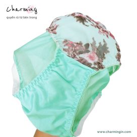[CÓ SIZE LỚN] Quần lót dệt kim voan bèo cạp cao thời trang size M, LL, 3L, 4L - QLDK0114