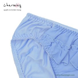 [CÓ SIZE LỚN] Quần lót dệt kim voan bèo cạp cao thời trang size M, LL, 3L, 4L - QLDK0114