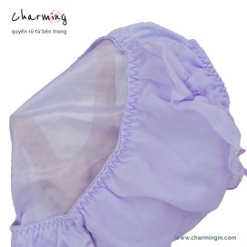 [CÓ SIZE LỚN] Quần lót dệt kim voan bèo cạp cao thời trang size M, LL, 3L, 4L - QLDK0114