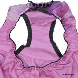 Quần lót dệt kim voan hoa màu loang thời trang size S, M, L, LL, 3L, 4L - QLDK0117