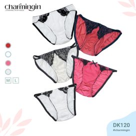 Quần lót dệt kim siêu mịn dây hông phối ren quyến rũ size M, L - QLDK0120