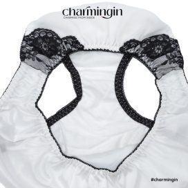 Quần lót dệt kim siêu mịn dây hông phối ren quyến rũ size M, L - QLDK0120